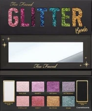 AUTHENTIC TOO FACED COSMETICS GLITTER BOMB EYESHADOW PALETTE LIMITED EDITION NIB