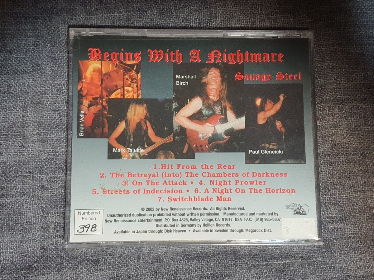 Savage Steel - Begins With A Nightmare CD 1st press Mint | eBay