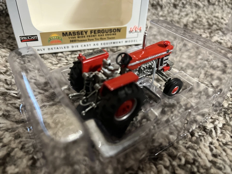 2023 Summer Farm Toy Show 1/64 Massey Ferguson 1100 Wide Front Tractor NEW!! - Image 4 of 4