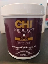 Chi Deep Brilliance Olive & Monoi Silk Conditioning Relaxer 2lbs