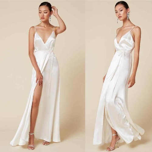 Silk Bridal Alexandria Ivory Wrap Maxi 