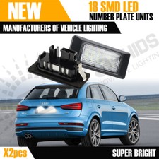 2x AUDI Q5 8R 18 LED SMD WHITE NUMBER PLATE UNITs MODULE CANBUS ERROR FREE  UK