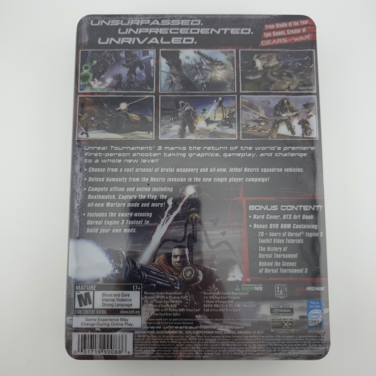 Unreal Tournament 3 Collector's Edition (PC, 2007) for sale Unreal Tournament 3 Collector's Edition (PC, 2007) for sale