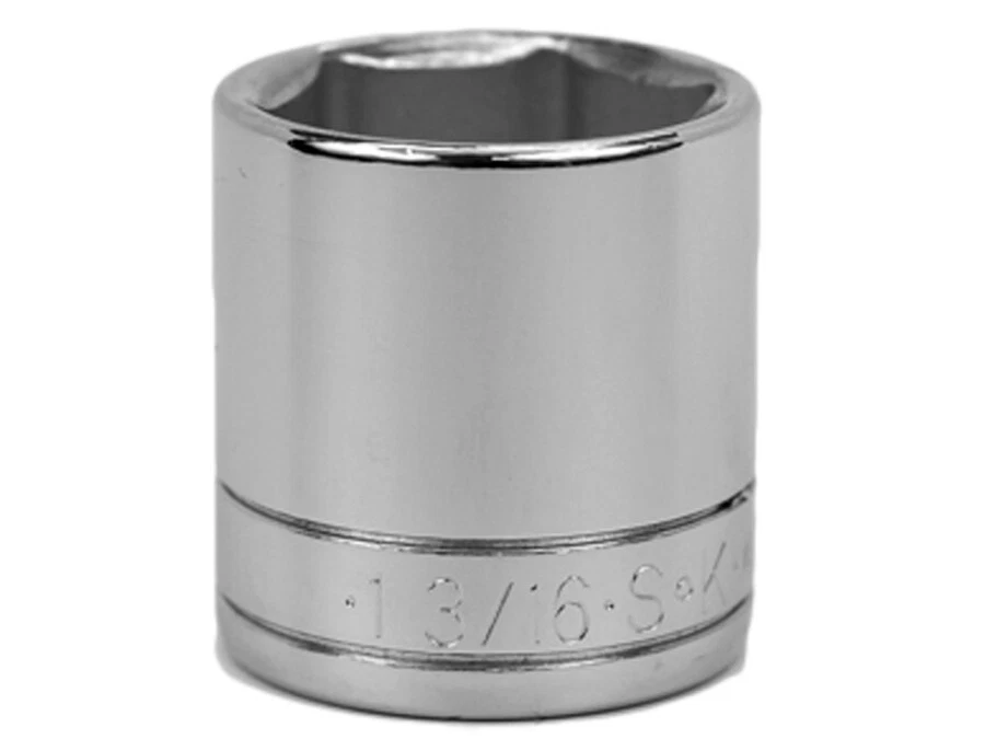 SK PROFESSIONAL TOOLS 41138 Standard Socket, 6pt, Chrome, 1-3/16 - USA MADE