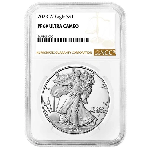 2023-W Proof $1 American Silver Eagle NGC PF69UC Brown Label