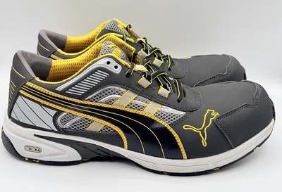 PUMA Safety Amsterdam Low DuoCELL Composite Toe ASTM SD Work Shoes Men 14 Gray