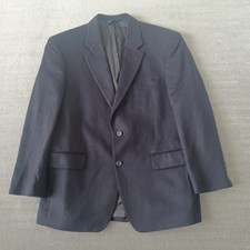 Jos A Bank Cashmere Sport Coat Mens 42S Navy Blue Single Breast Casual Academic
