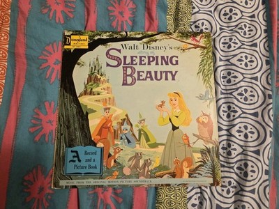 1958 Disneyland Record & Storybook SLEEPING BEAUTY LP Vinyl Album ST-3911