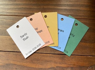 UPDATED: 2026-2028 Stampin' Up! Cardstock Color Ring Add On ~ SHIPS FREE!