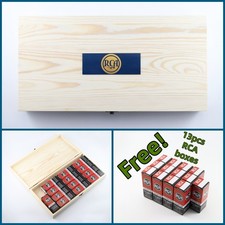 RCA Storage Wooden Box for Vacuum Tube free tube boxes for 6V6GT 6SL7 6SN7 6BL7