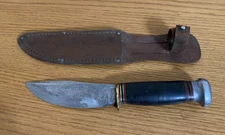 Marble's Gladstone Fixed Blade Hunting Vintage Knife & Sheath SA-57