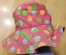 Vtg Poka Dot Bucket Hat Good Condition. Fits Small Woman Or Child