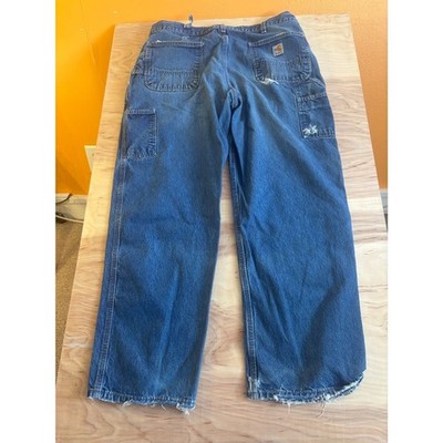 Fire-Resistant Self-Extinguishing Carpenter Jeans   Men s 38x32