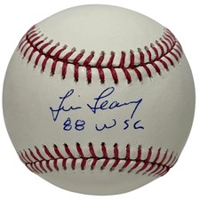 Tim Leary Signed Autographed ROMLB Baseball w/ 88 WSC JSA Witness COA Dodgers