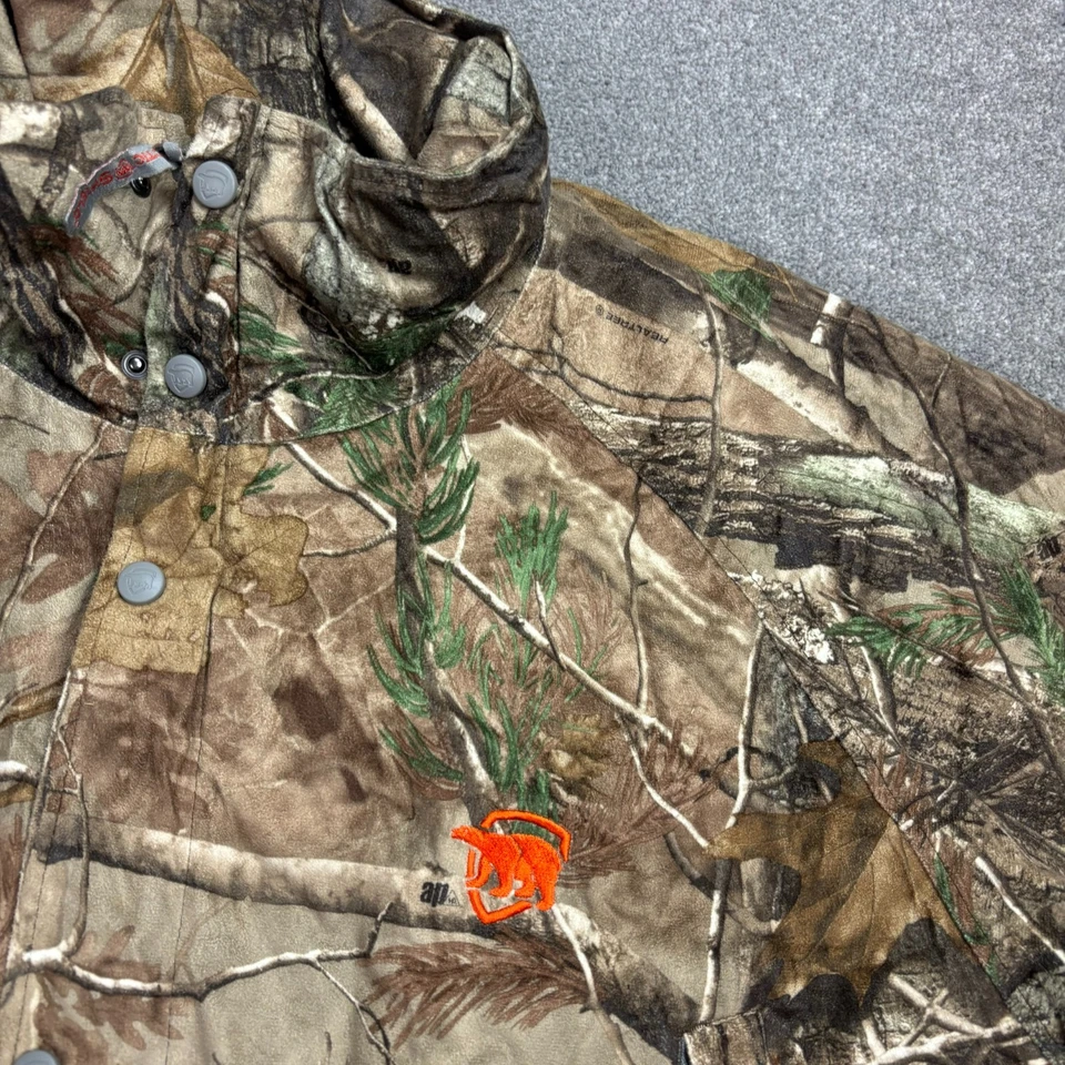 Куртка RealTree для взрослых XXL 2XL коричневая рабочая одежда камуфляжная охотничья утепленная пальто мужская - Изображение 3 из 4