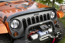 Rugged Ridge 11350.02 Smoke Hood Bug Deflector for 2007–18 Jeep Wrangler JK/JKU