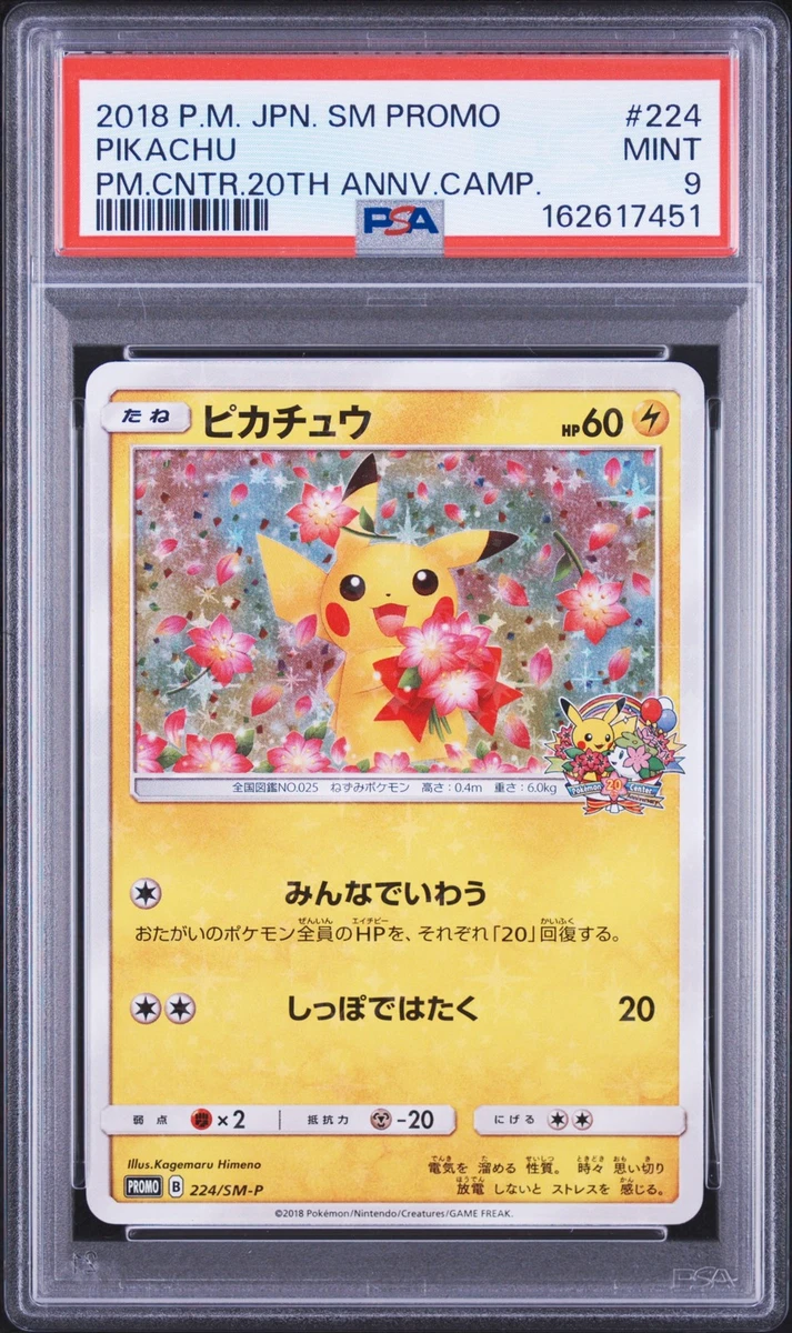 Collectible Individual Grade 9 Pikachu Pokémon TCG Card Games in