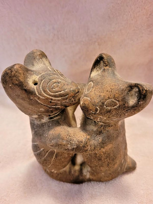 Mayan artifact two bears, purchased at dig 40 years ago outside Merida Mex.