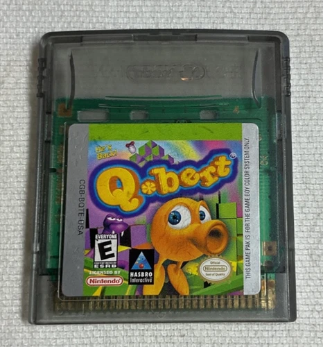 Qbeer Nintendo Gameboy Color Cartridge  Qbert Game Boy EUC