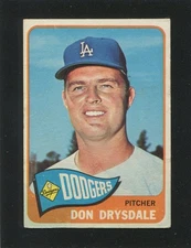 #260 DON DRYSDALE, Dodgers - 1965 Topps: Poor/Fair/Good, water damage 221702e