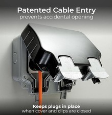 BG Electrical WP22  Double Weatherproof Outdoor Switched Power Socket, IP66