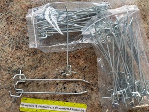 50 Used 6” Single Prong Pegboard Pegs