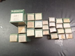 Large Potentiometer Lot Audio Amplifier Ham Repair Radio Parts NOS Clarostat