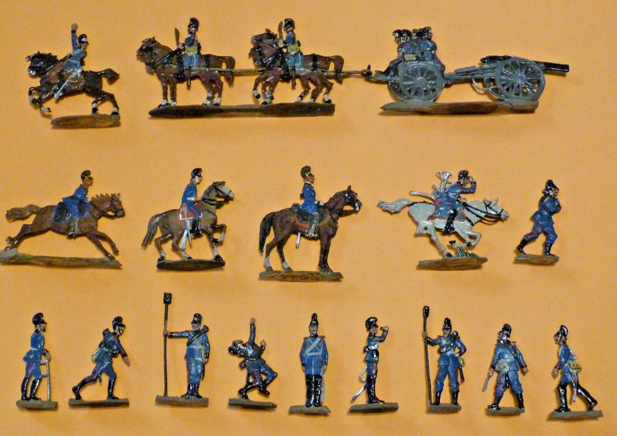 Figurines Plates En étain Heinrichsen - Mitrailleurs Allemands 1914 - Échelle 1:60 (30mm)