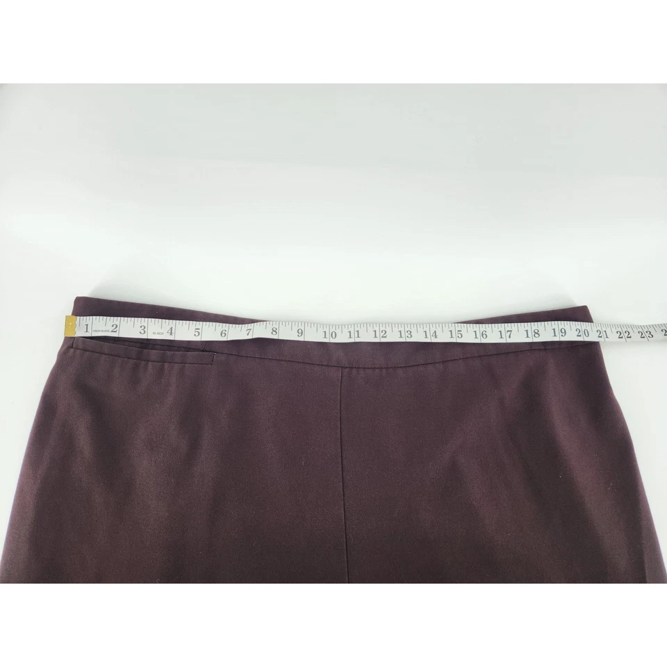 Calça Catherines Feminina 2X Marrom Elástica Cintura Casual Perna Reta - Imagem 4 de 4