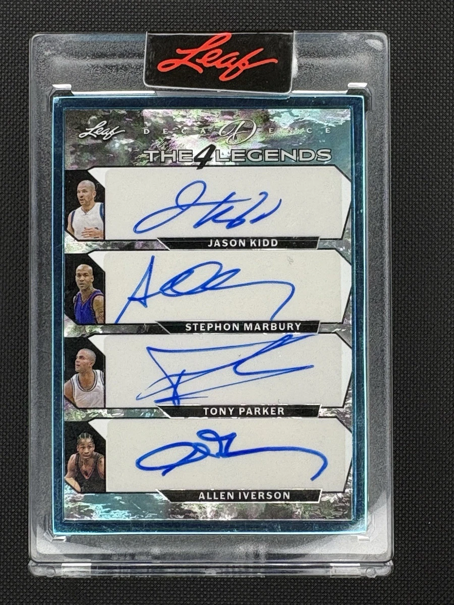 Allen Iverson Basketball Autographed ungraded Sports Trading Cards