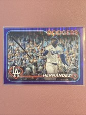 2024 Topps Chrome - Teoscar Hernandez #57 Purple Sonar Refractor /275 Dodgers
