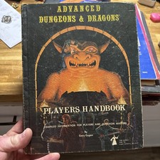 Advanced Dungeons & Dragons Players Handbook 1978 1st Edition 3rd Print