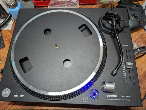 AS-IS Gemini Sound 2 Speed Belt Drive Vinyl Record Player DJ Turn Table DAMAGED - Bild 11 von 17