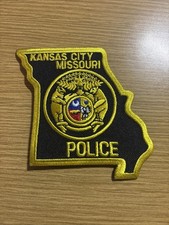KANSAS CITY, MISSOURI POLICE STATE SHAPE SHOULDER PATCH MO