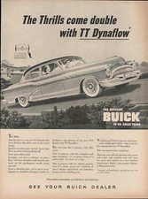1953 Vintage Print Ad 50s Buick Car Auto Automobile Twin Turbine Dynaflow Drive