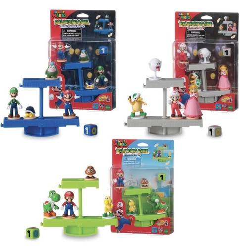 Super Mario Gioco di Equilibrio Set COMPLETO di 3 - Sotterraneo/Castello/Sottomarino  - Foto 1 di 8