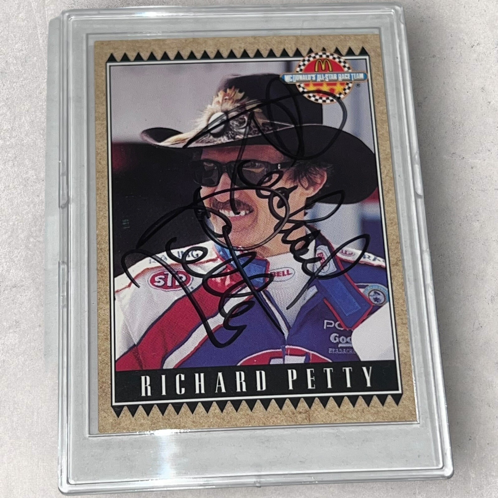 VINTAGE 1992 MAXX MCDONALDS NASCAR signed 36 card SET Earnhardt Allison Kulwicki view 22
