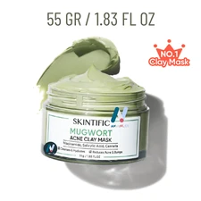 SKINTIFIC Mugwort Clay Mask Anti-Aging Acne Pore Redness Oily Skin Barrier 55gr