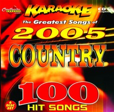 KARAOKE CHARTBUSTER CD G 486 COUNTRY 2005 Toby Keith,Tim McGraw IN WHITE SLEEVES