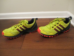 Used Worn Size 13 Adidas Kanadia 5 TR Shoes Lab Lime, Dark Onyx, Infrared |  eBay