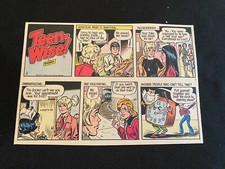 #02 TEEN-WISE by Jack Berrill Sunday Tabloid Half Page Strip March 5, 1972