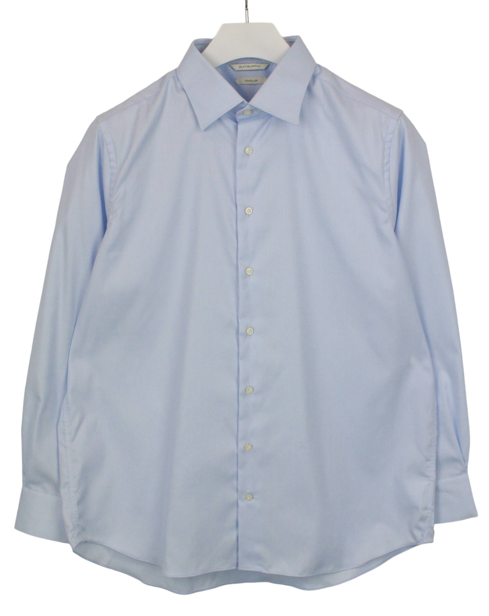 SUITSUPPLY Traveller Slim Fit Shirt Men's Button Up (UK) 44