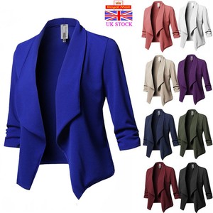 plus size waterfall blazer
