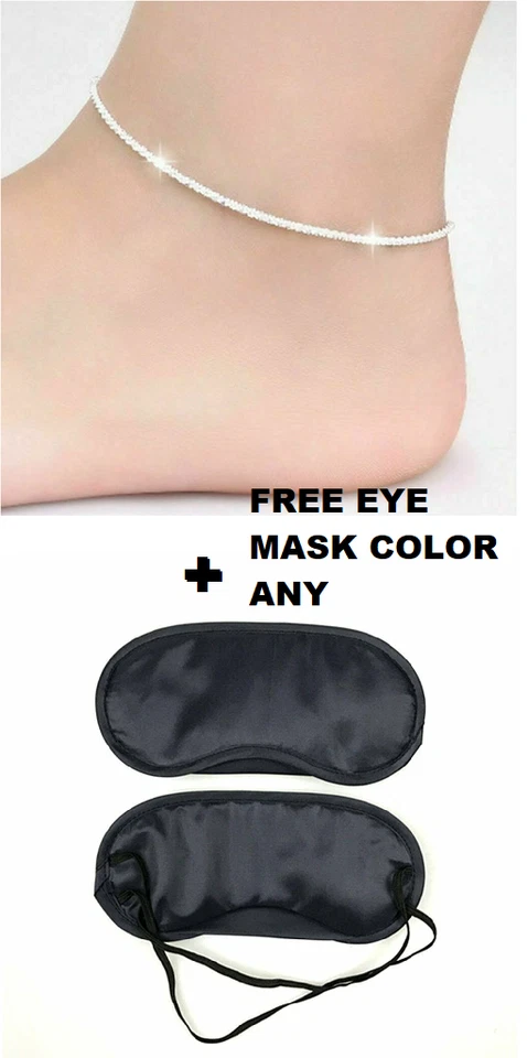 925 Sterling Silver Anklet Contemporary Twisted Design Rope Chain With free Mask — 第 4/4 张图片