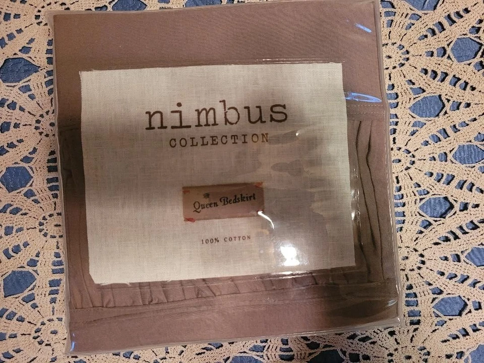 Anthropologie NUEVO Nimbus Collection Queen "Latte" 100% algodón Foto 2 de 4