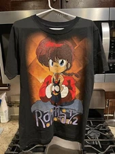 Vintage Ranma 1/2 Shirt Black Rumiko Takhashi AOP Anime Japan Mexico