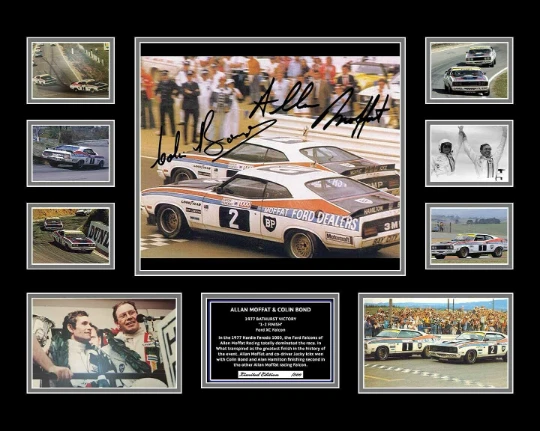 Allan Moffat Colin Bond 1977 Bathurst 1-2 Finish Signed Limited Edition Frame - image 2 of 4