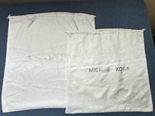 2 MICHAEL KORS Satin White Dust Cover Bag Storage Travel For Handbag 22x21 18x18