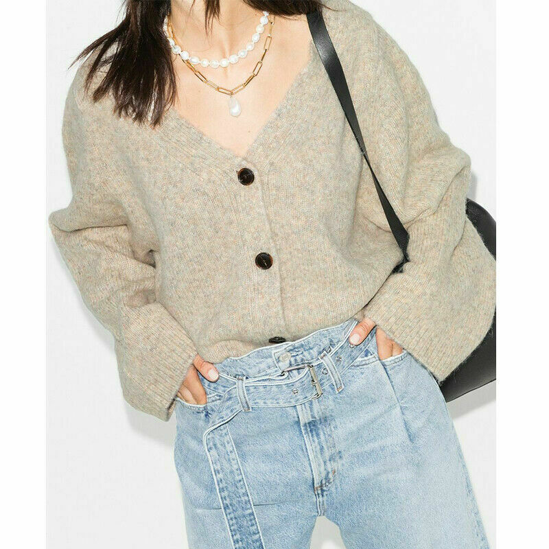 Toteme Treviso Loose Style V-neck Knit Cardigan