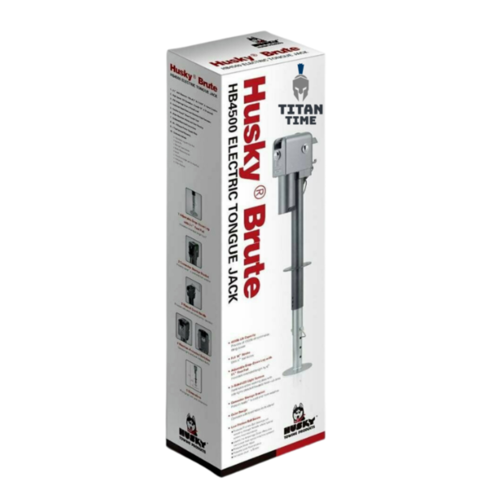 Husky Towing 87247 Electric Brute Trailer Tongue Jack w/ 18" Travel